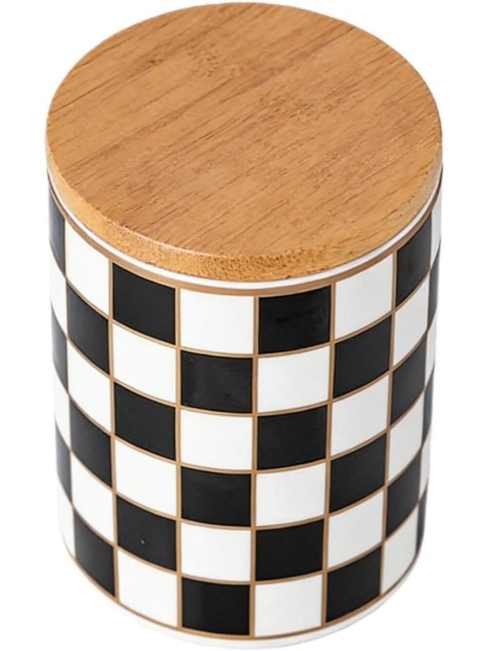 Airtight Ceramic Coffee Canister - Stylish Kitchen Storage Container, Black